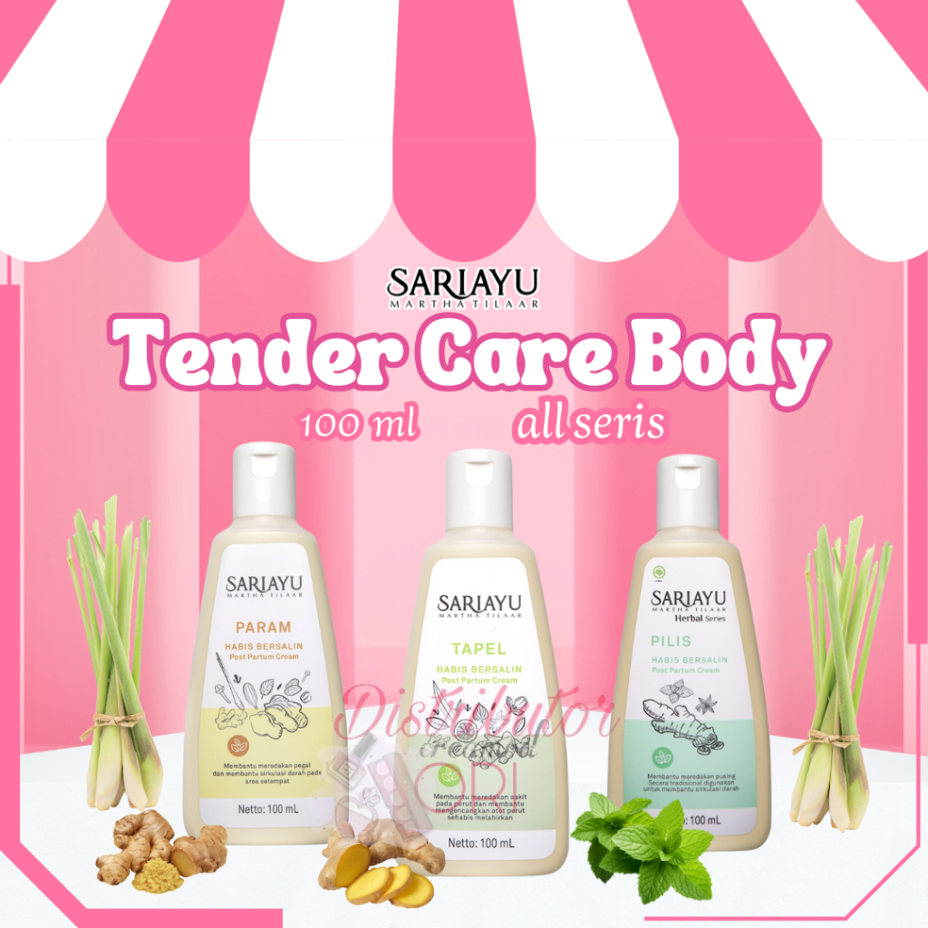 Sariayu Perawatan Holistik Series - Sariayu Refreshing Cream 100ml - Sariayu Body Warming Cream 100 