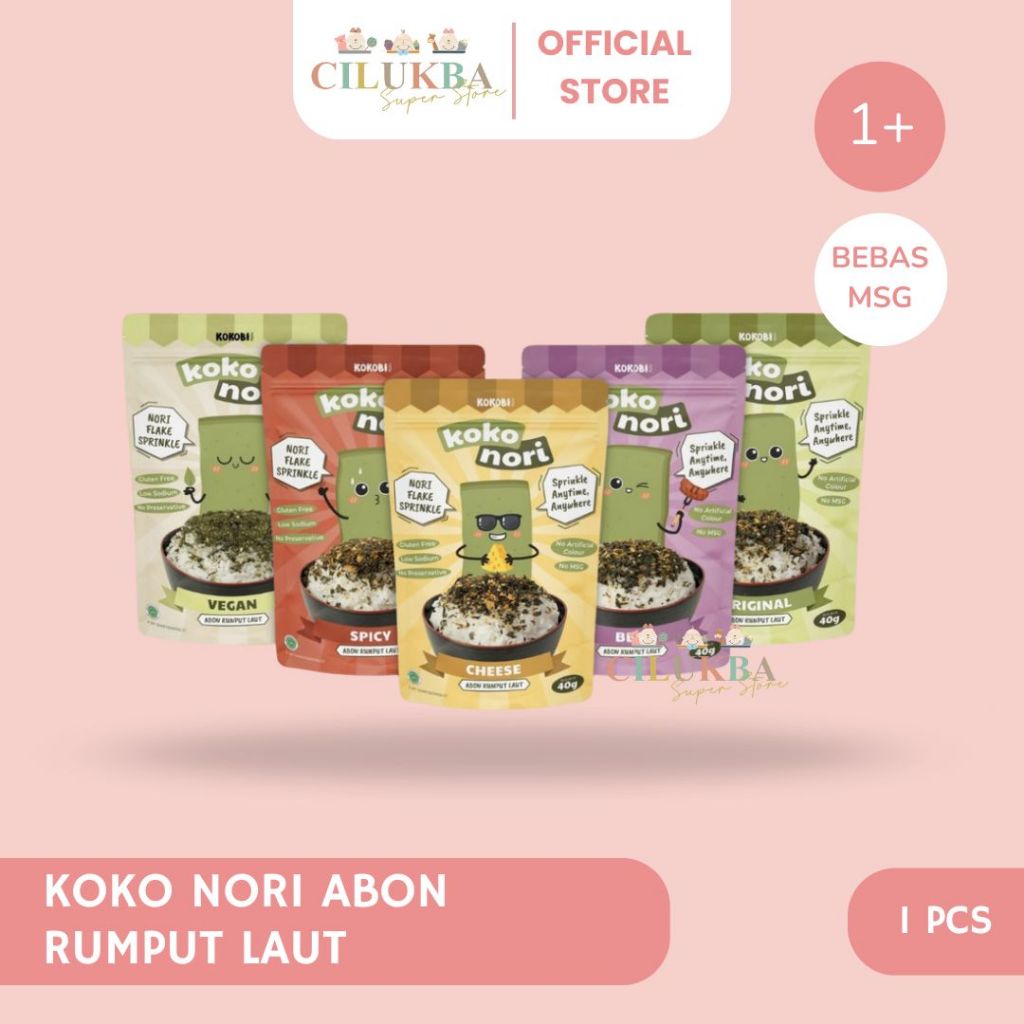 

KOKOBI KOKO NORI | ABON RUMPUT LAUT | RUMPUT LAUT TABUR | PELENGKAP MPASI | MAKANAN BAYI