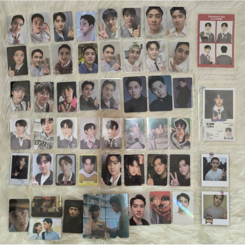 Official Photocard Polaroid Doh Kyungsoo/ D.O. EXO album, dermatory, seasons greetings SG, welcome k