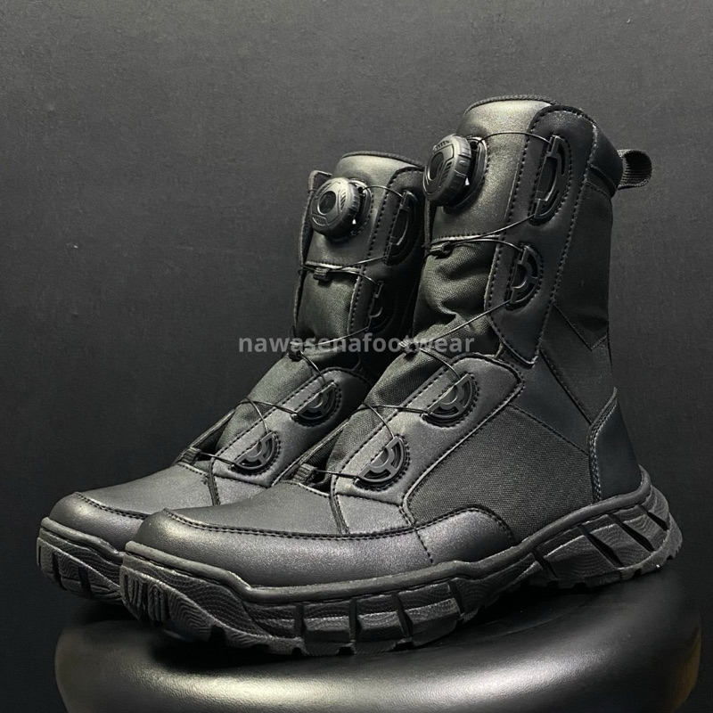 pdl tali putar Sepatu PDL Tali Putar Kulit Microfiber Sol Karet Anti Slip Ukuran 38-46 Sepatu PDL Ta