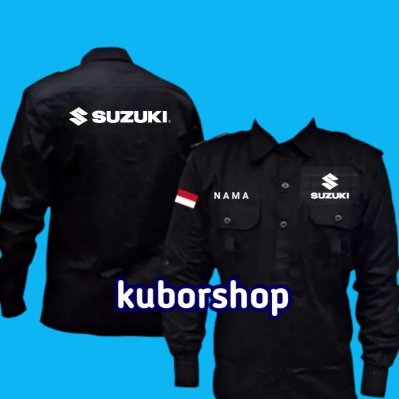kemeja kerja SUZUKI seragam kerja SUZUKI baju suzuki full bordir