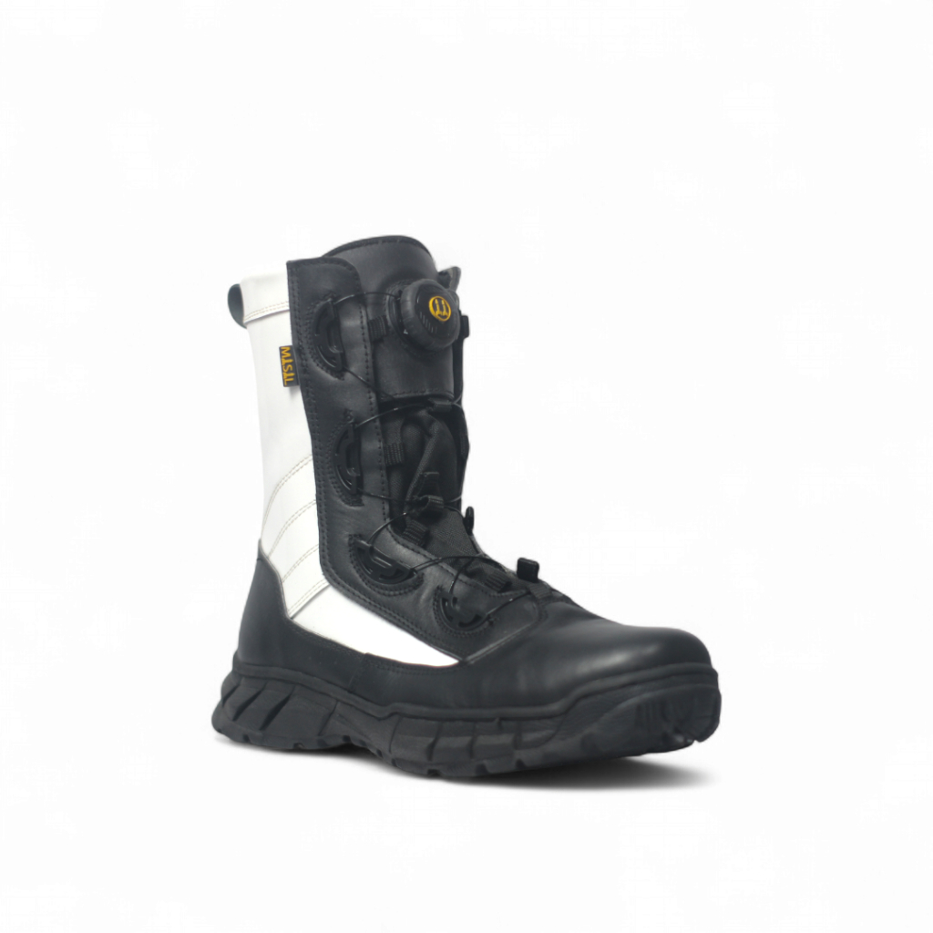 Misil Sepatu PDL Tali Putar Provos TNI Polisi Militer Model Javelin PM Kulit Sapi Asli