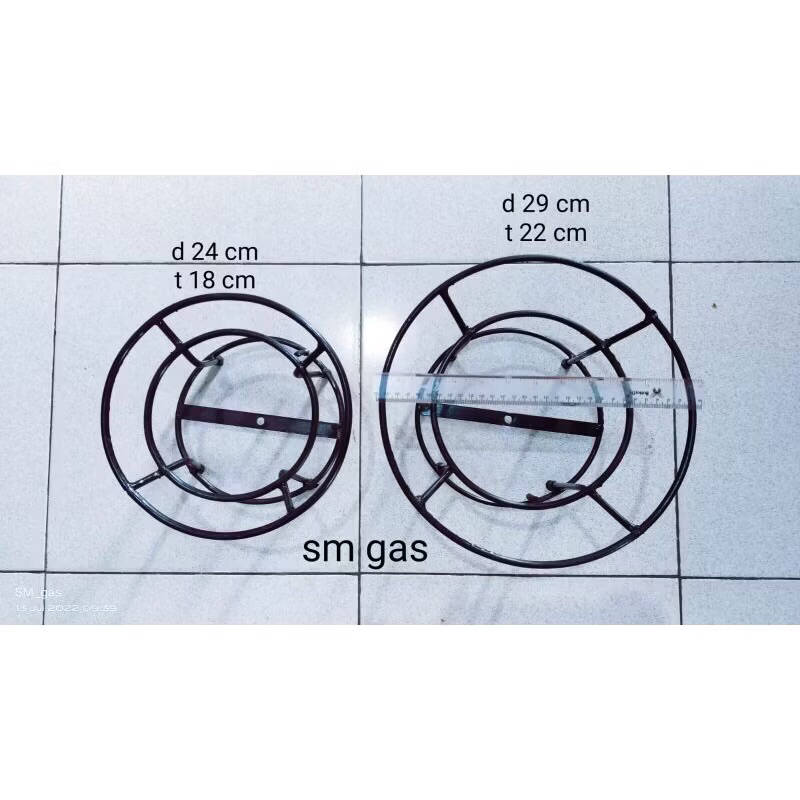 Tungku bulat kompor semawar besar kecil