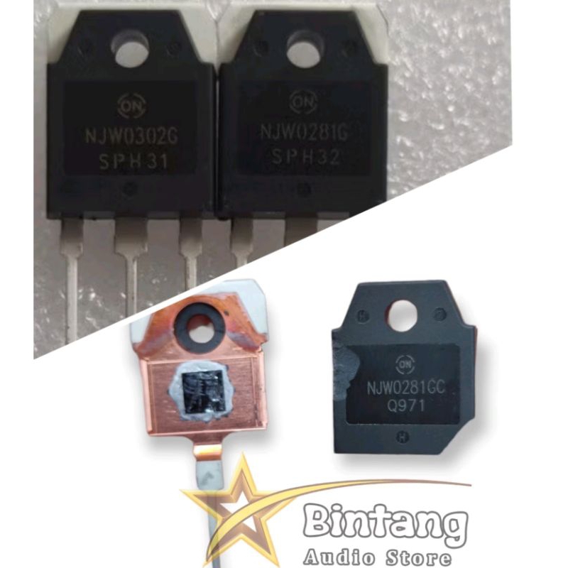 Transistor  Final NJW 0281 0302 NJW0281 NJW0302 asli original