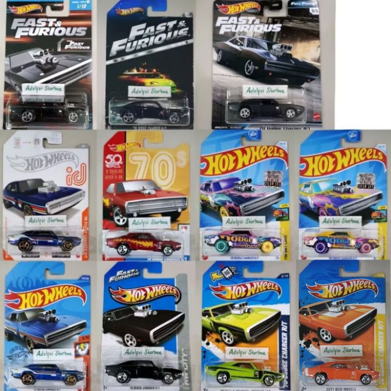 hotwheels hot wheels '70 dodge charger RT R/T edisi ID muscle mania short card 70s 50 mopar '12 hemi