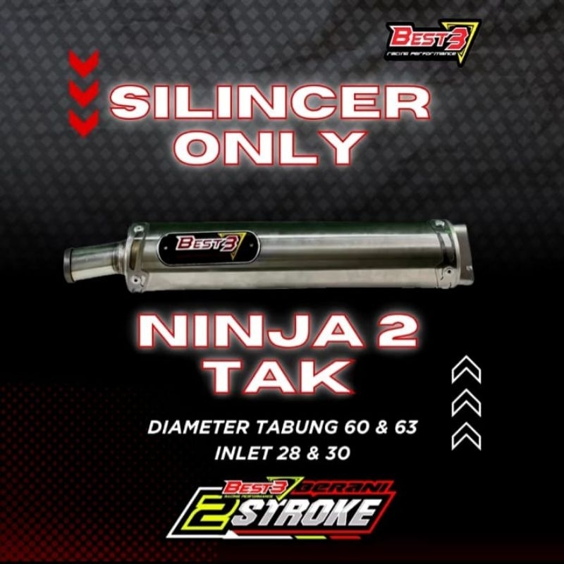 Knalpot Best3 Ninja 2T Silincer only original Best3