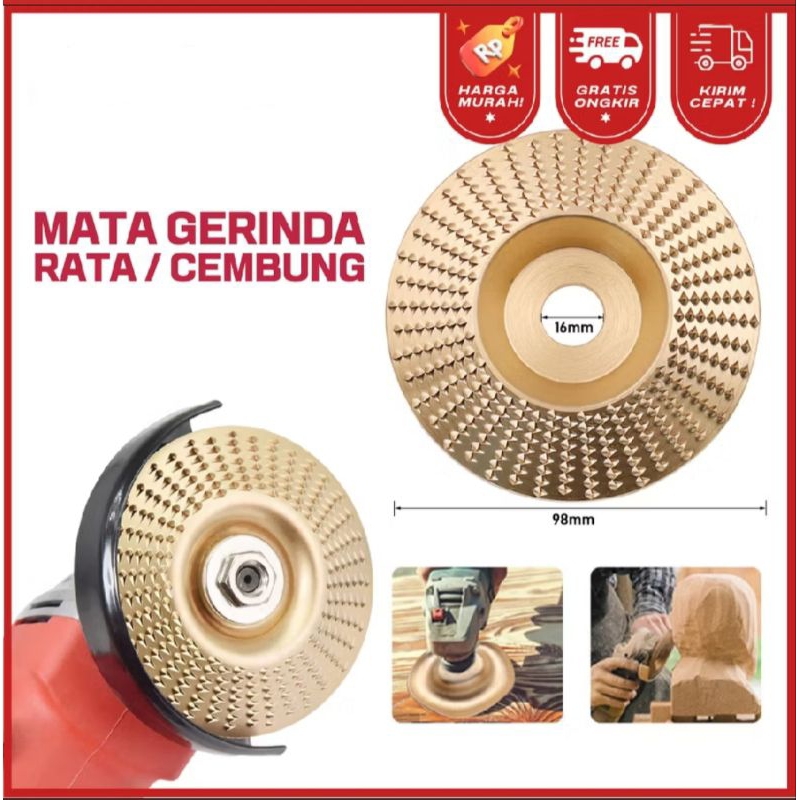 Mata Gerinda Serut Kayu Rata Cembung Mata Gerinda Ukir Kikir Amplas Carving Saw Wood Shaping