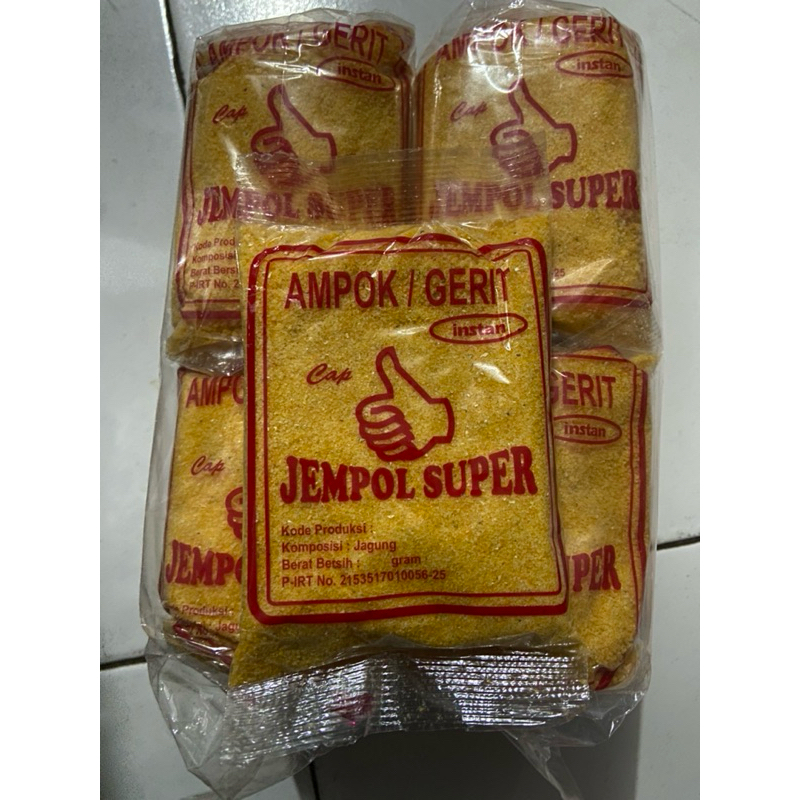 

nasi ampok jagung halus cap jempol super