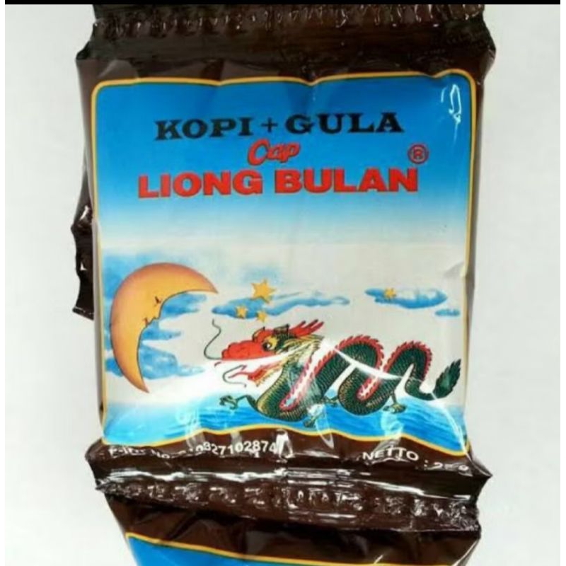 

Cap Liong Bulan Kopi Gula Kopi Instan 1 renceng isi 10 sachet