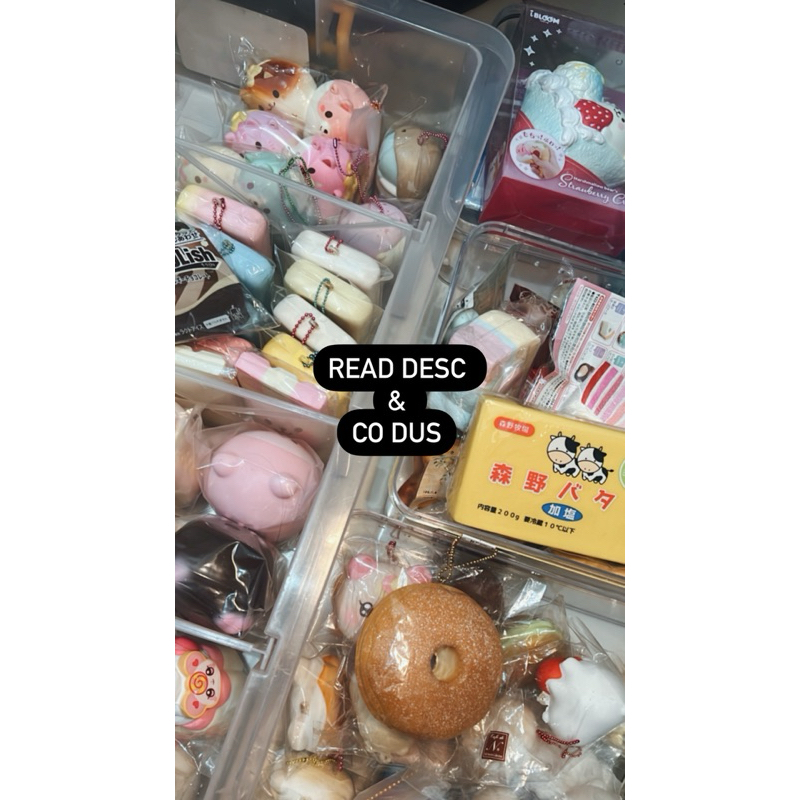 FLASHSALE SQUISHY IBLOOM MURAH (onigiri, remnt cdn, mikepan, crepes, markis, sammy, )e