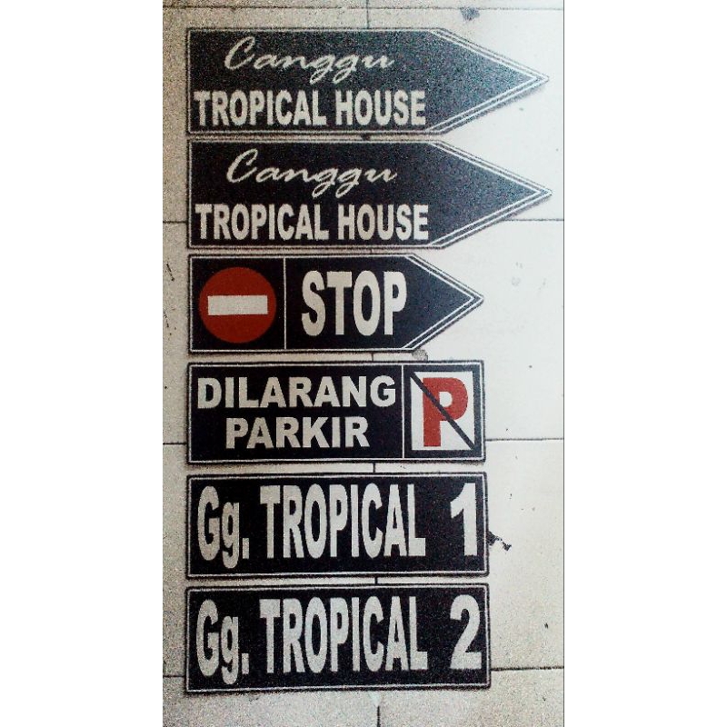PLANG NAMA GANG NAMA JALAN VILLA