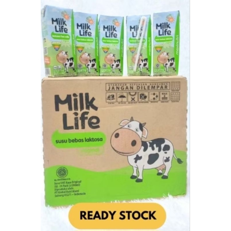 

Milk Life LACTOSE FREE / Susu Bebas Laktosa 1 Dus 24 Pcs 200ml