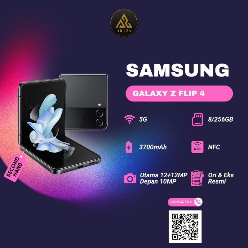 Samsung Galaxy Z Flip 4 5G NFC Original Resmi Bekas/Second