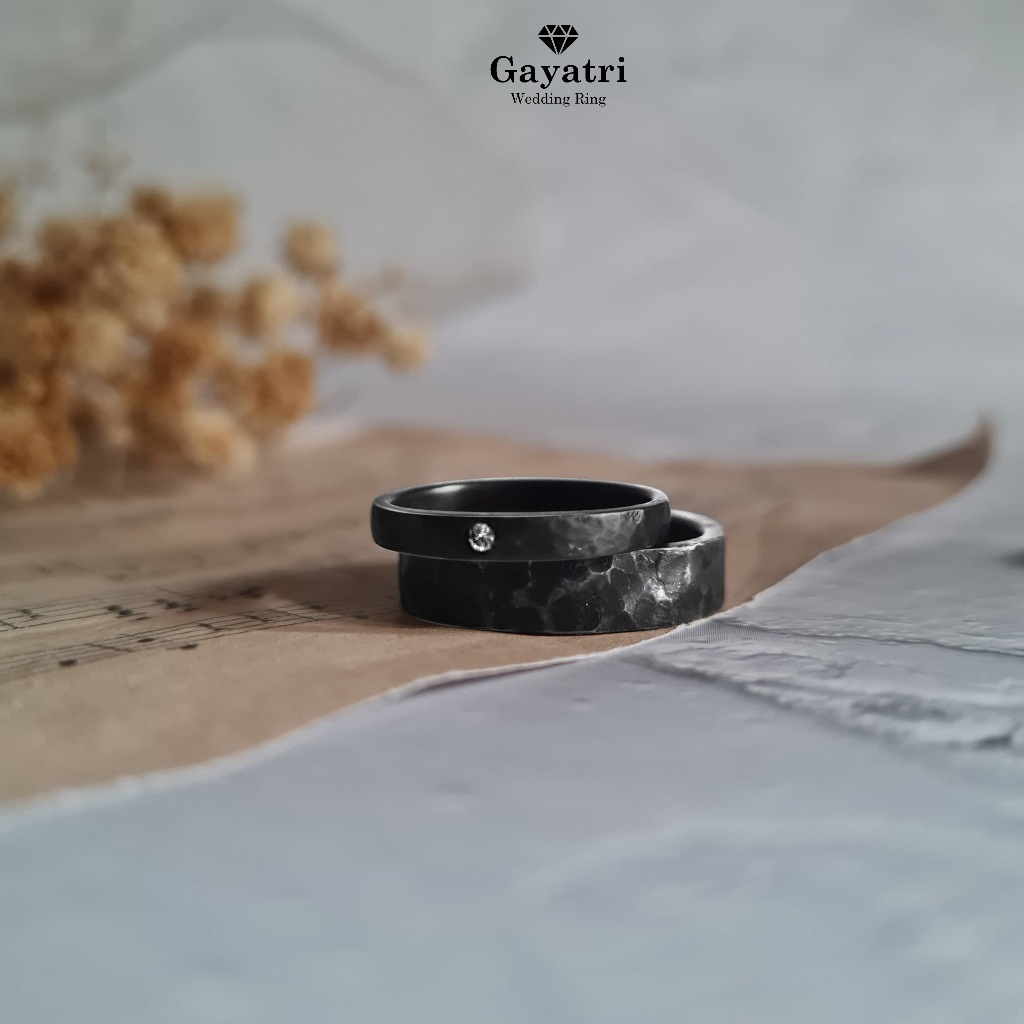 Couple Ring Rustic Cincin Nikah Tunangan Handmade Silver 925