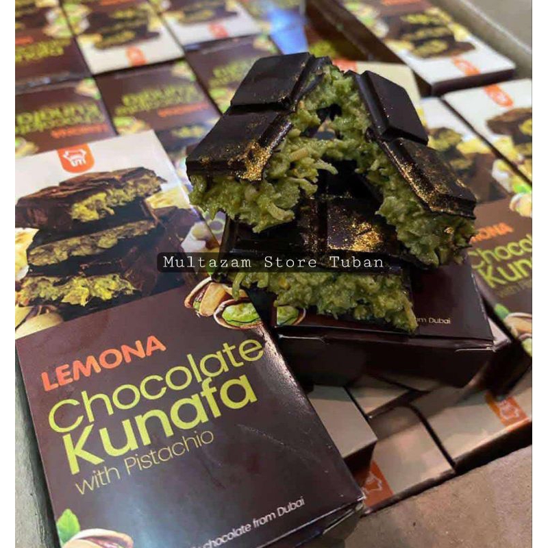 

CHOCOLATE DUBAI BY LEMONA ORIGINAL KUNAFA WITH PISTACHIO REAL DELICIOUS BEST SELLER COKLAT DUBAI ASLI ENAK BANGET