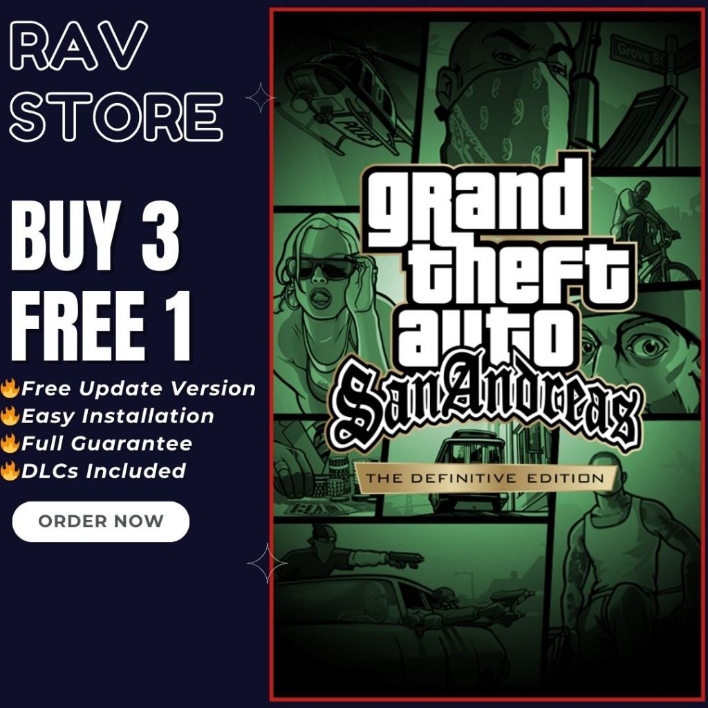 Grand Theft Auto San Andreas / GTA SA The Definitive Edition [PC-Laptop-Games]