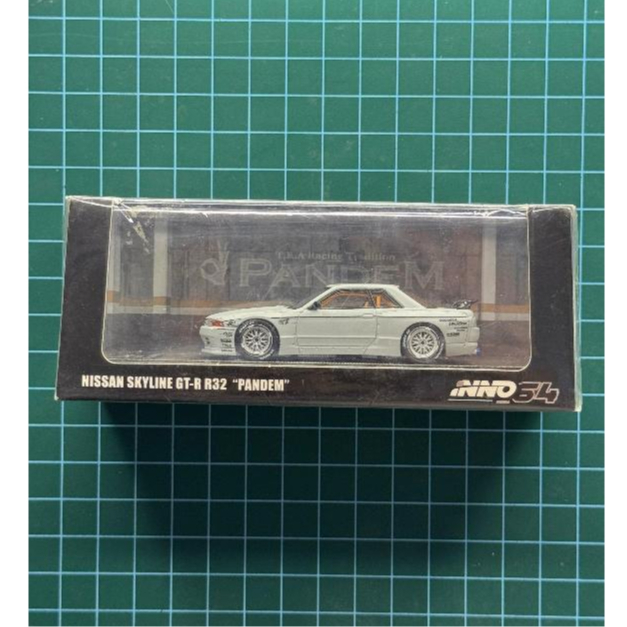 INNO64 NISSAN SKYLINE GT-R (R32) PANDEM  IN64-R32P-MP GREY UNSEALED