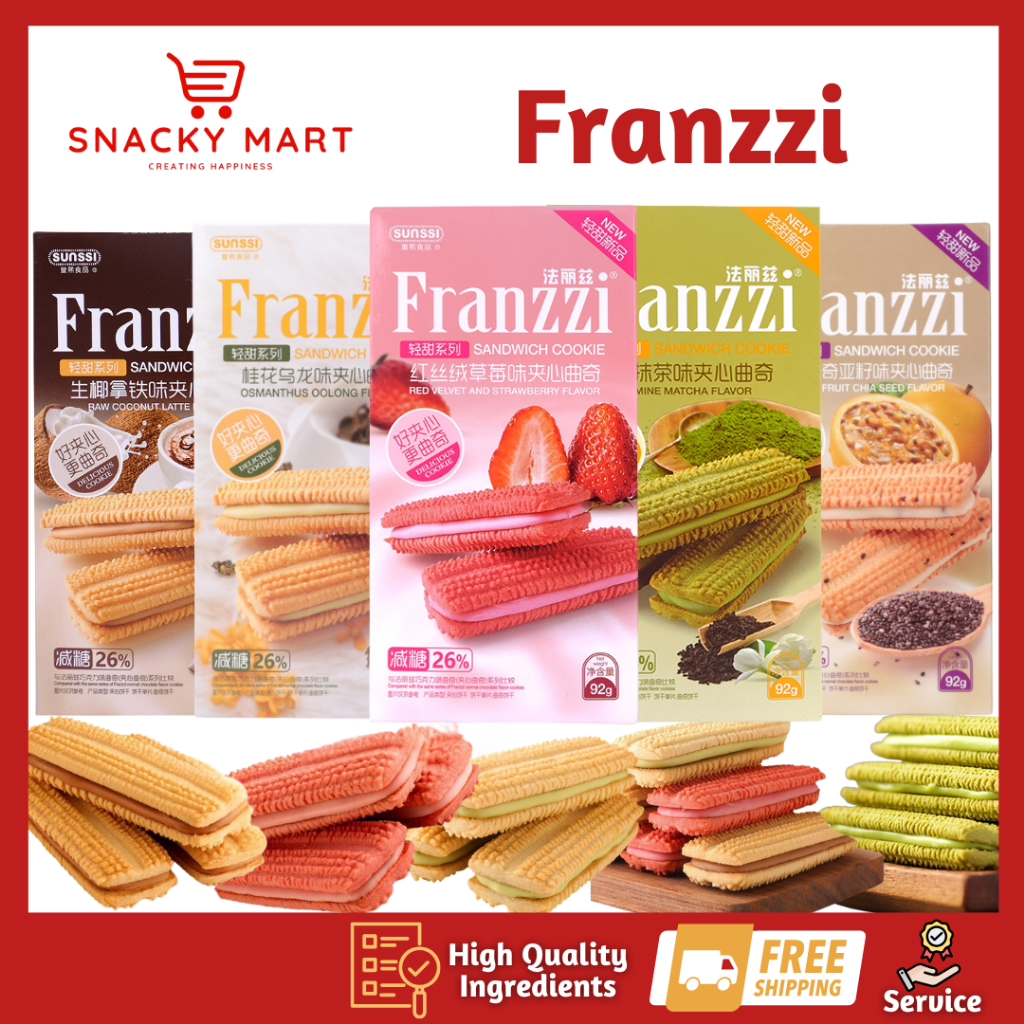 

FRANZZI Cookies Multi Flavors / Biskuit Sunssi 92g