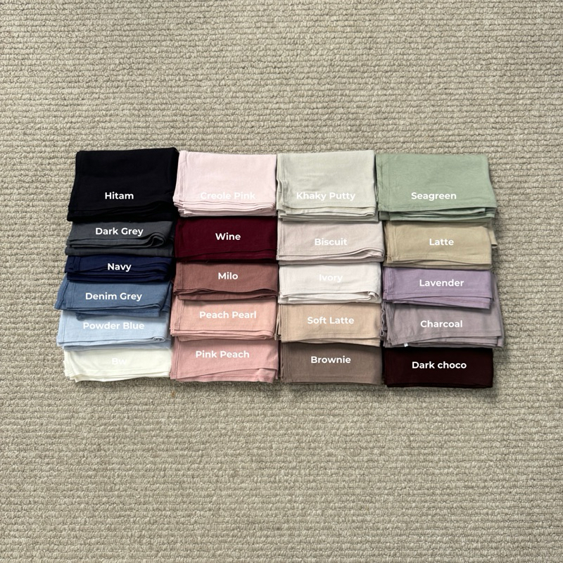 HijabySa - Pashmina Kaos Premium (Pashmina Kaos 160x55 cm)