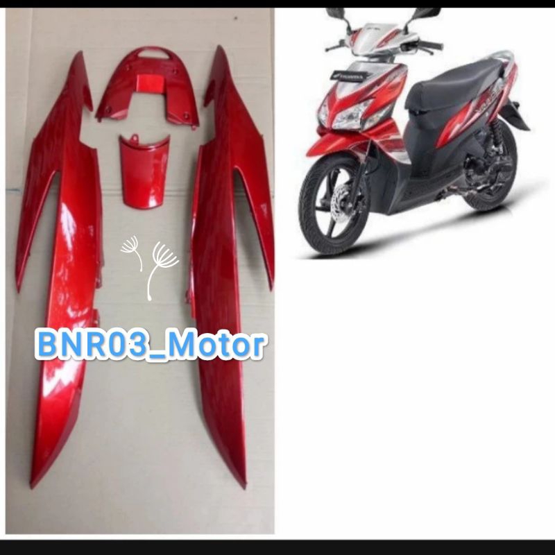 Body Belakang Vario CW/Vario Lama 110 Karbu Warna Merah Maroon