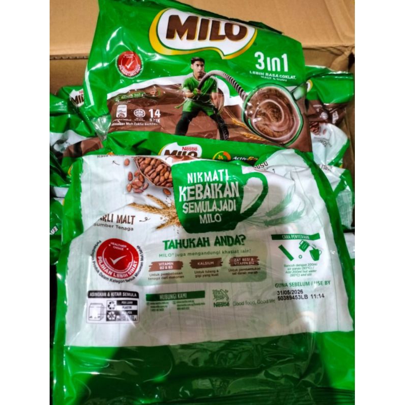 

Milo 3 in 1 Activ-Go Malaysia (14 sachet)
