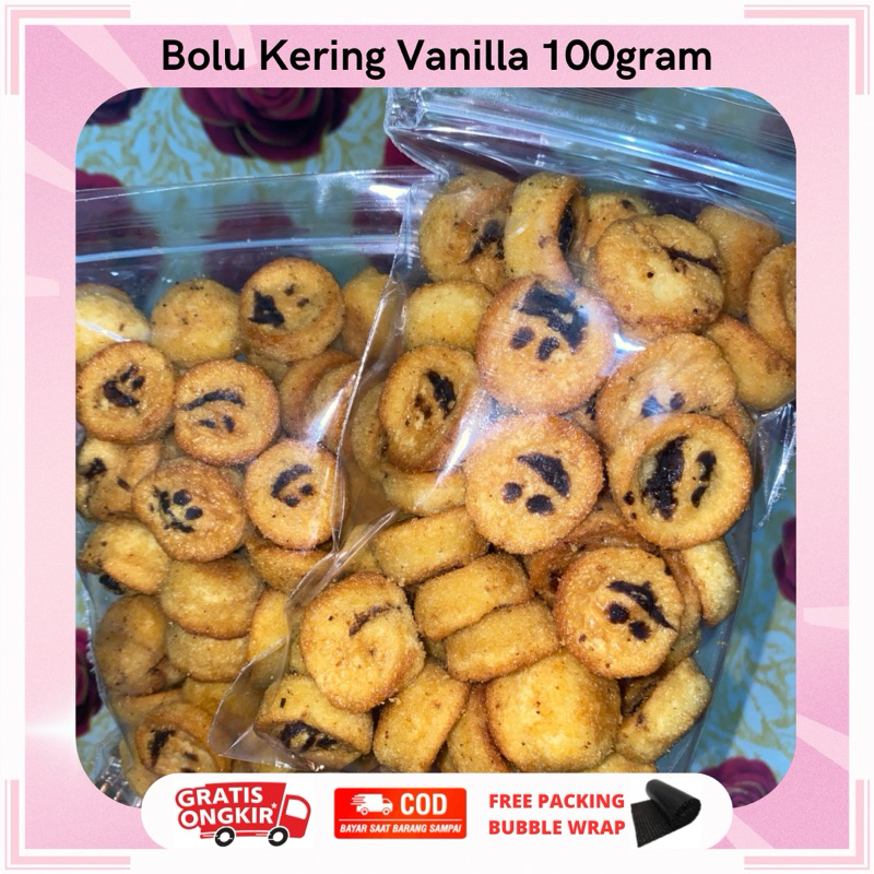 

BOLU KERING VANILLA 100GRAM | KUE BOLU KERING SMILE