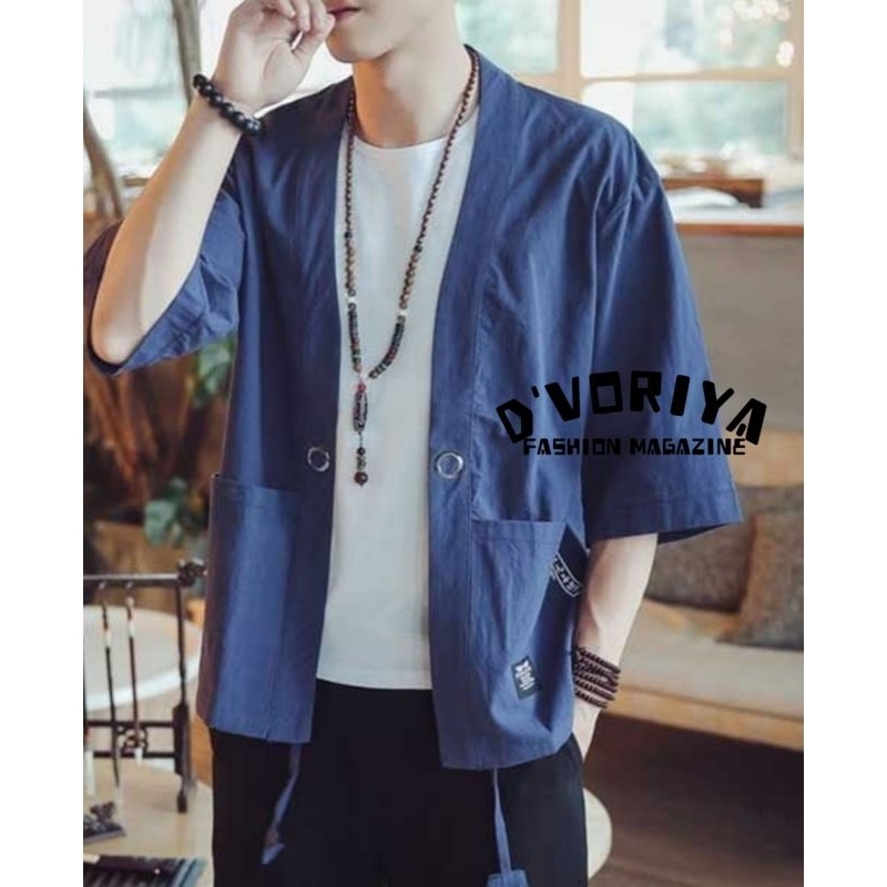 CARDIGAN OUTER KIMONO JEPANG PRIA WANITA COTTON