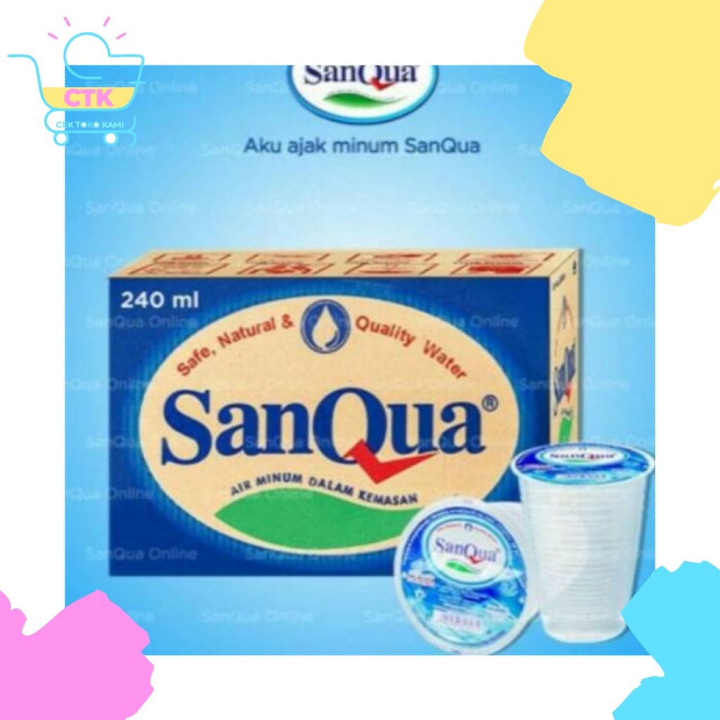 

Sanqua Air Mineral Gelas 220ml 1 Karton Kardus Dus 48 pcs