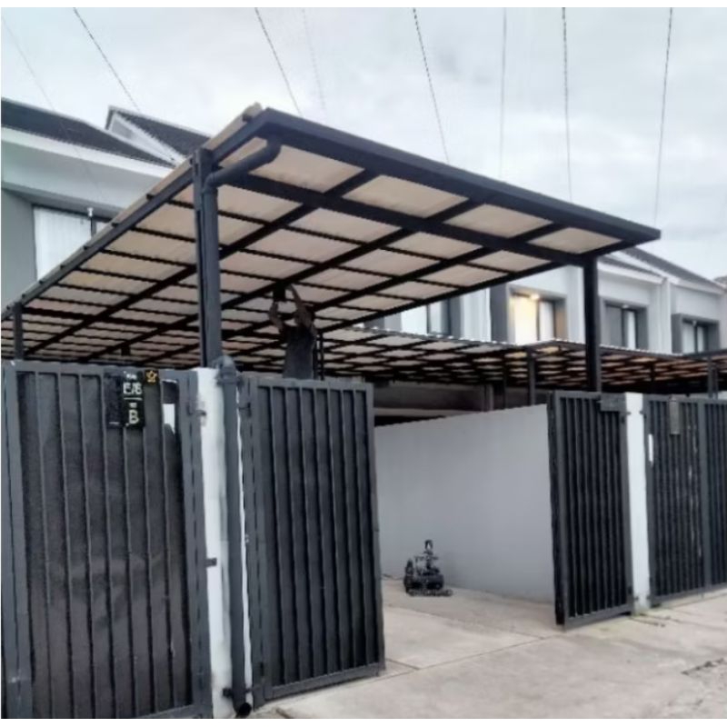 kanopi minimalis baja ringan modren atap alderon 1layar 1.2mm&atap alderon dobell&atap sepandek polo