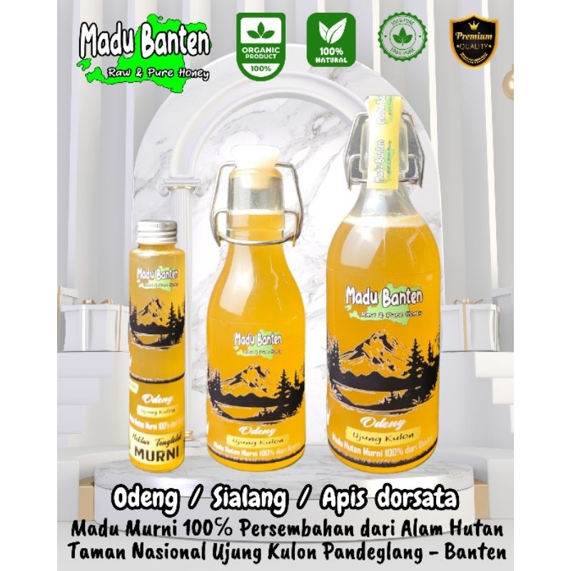 

Madu Odeng / Sialang / Apis Dorsata [ Murni 100℅ ] Ujung Kulon Nektar Tongtolok Kemasan Exclusive