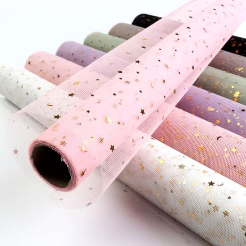 

Flower Wrapping Tille Jaring Mesh Bintang Korea Wrapping Tille Bintang Bket