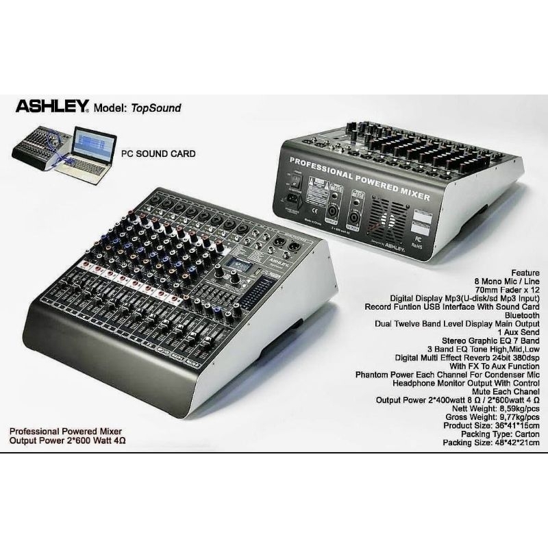 Power Mixer Ashley Top Sound