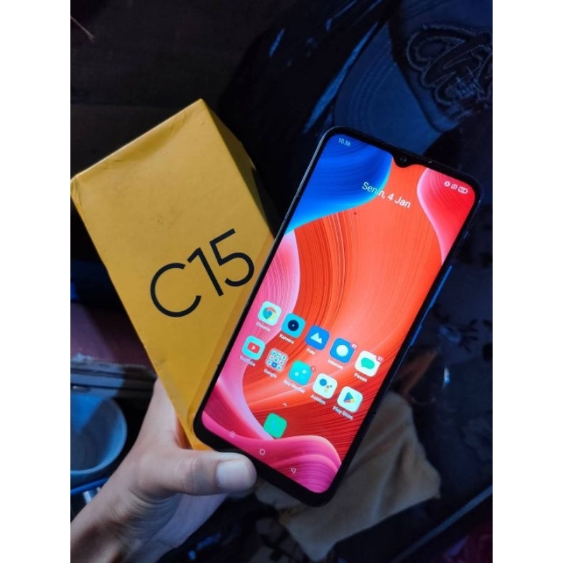 realme C15 ram 4/64 hp+kotak