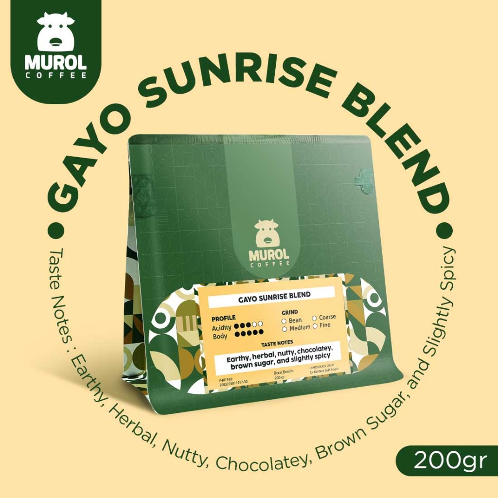 

Kopi Murol Gayo Sunrise Blend - Premium Breakfast Blend Arabika Gayo dan Robusta Java