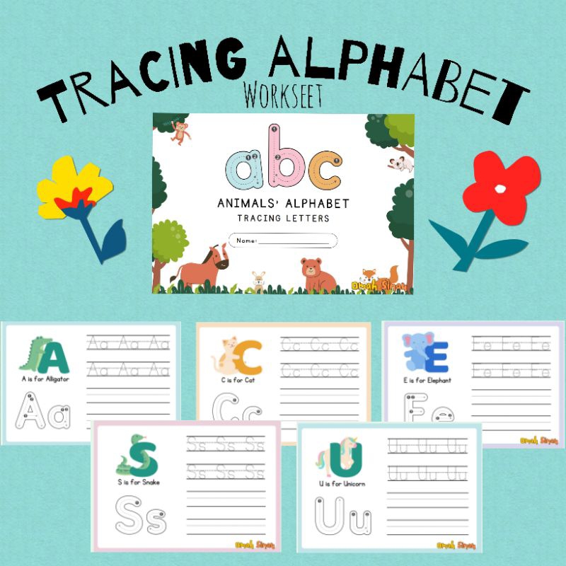 

Lembar Menebali Huruf A Sampai Z Worksheets Tracing Alphabet Animals