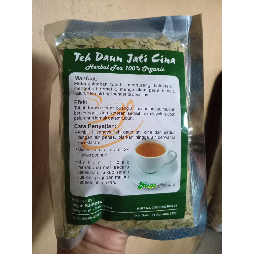 

TEH DAUN JATI CINA HERBAL TEA 100% ORGANIC 40GR