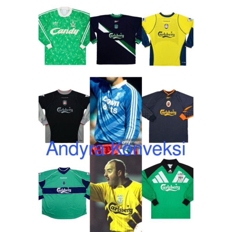 Jersey Klasik Retro Jersey Kiper Liverpool - FULL PRINTING - Free Custom Name set