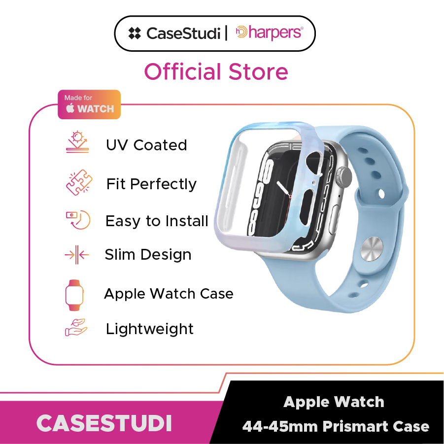 CASESTUDI Apple Watch Case 40 / 41 / 44 / 45 MM Series 7 Casing Jam Casing Apple Watch