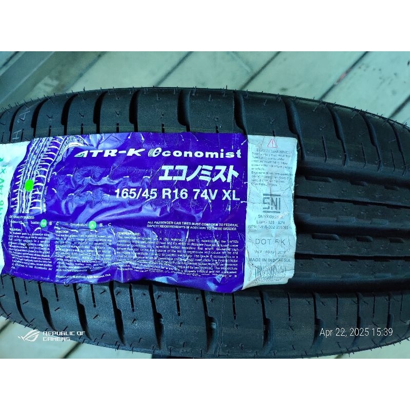 Ban Achilles ATR-K Economist 165/45 R16
