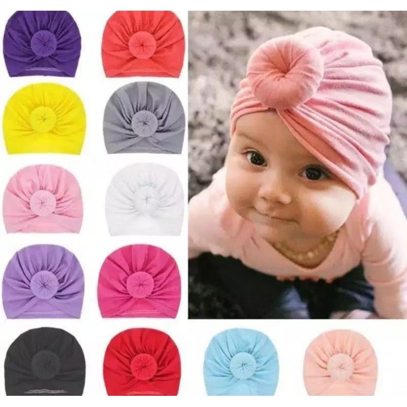 Turban Donat baby/Turban Donat Newborn/Turban bayi perempuan