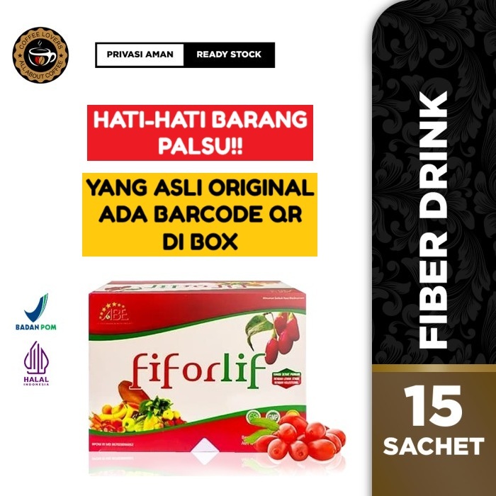 [ ORIGINAL ] Fiforlif Fiforlife Fiber Untuk Diet Detox Original 15 Sachet - BPOM Asli PT. Abe