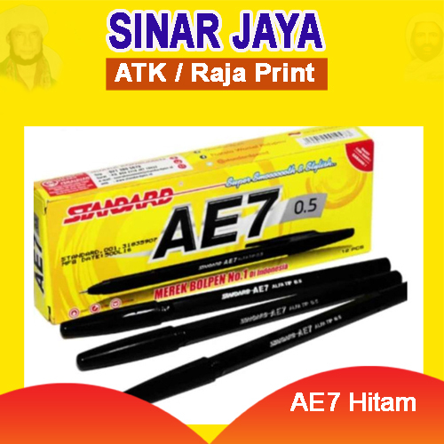 

Pulpen Standart AE7 Hitam (1 PCS)