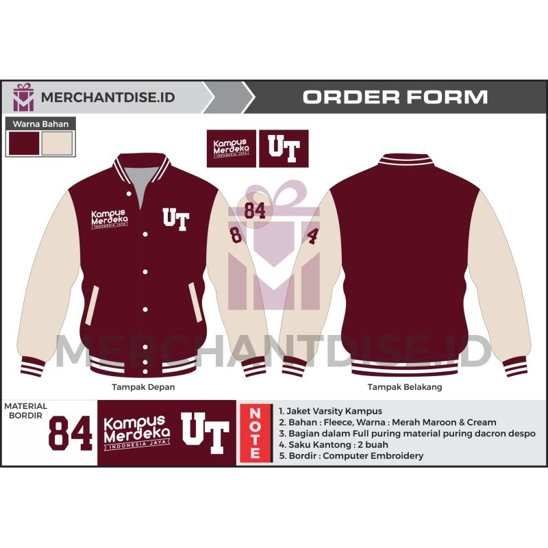 JAKET VARSITY UT