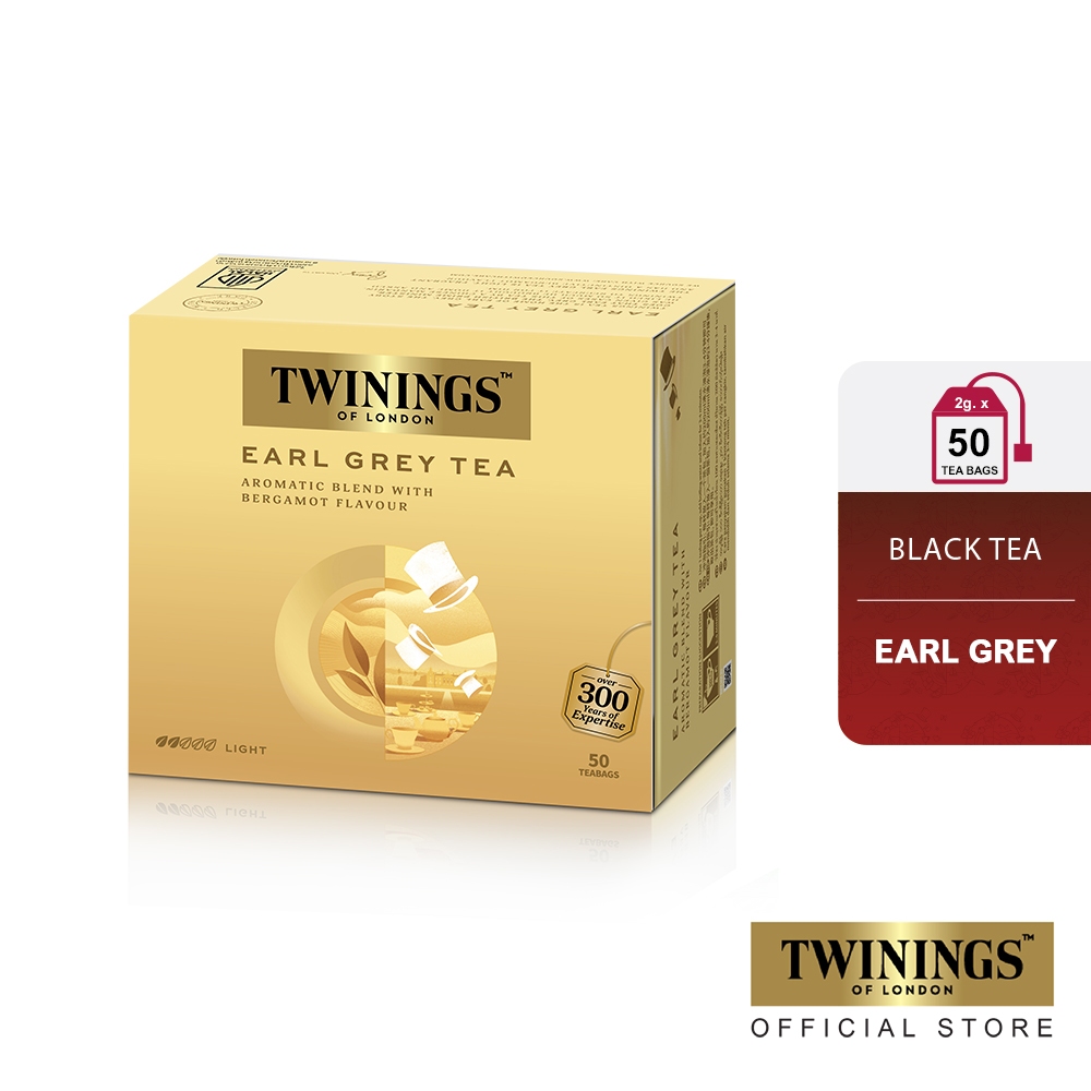 

Twinings Teh Hitam Celup Rasa Bergamot (Earl Grey Tea) 50x2gr