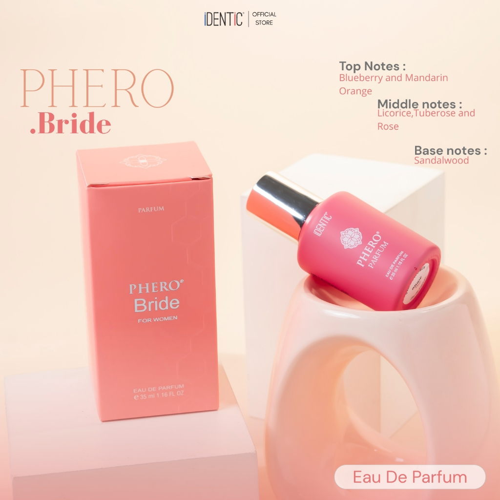 Parfum Phero X Bride EDP 35ml By Identic|Parfum wanita daya tahan Lama dan Awet Seharian