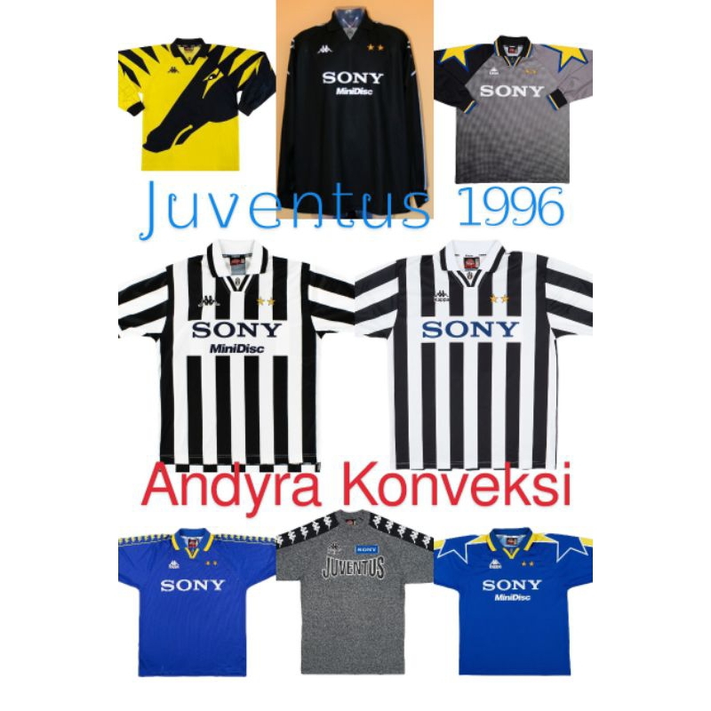 Jersey Klasik Retro Jersey Juventus 1996 - FULL PRINTING - Free Custom Name set