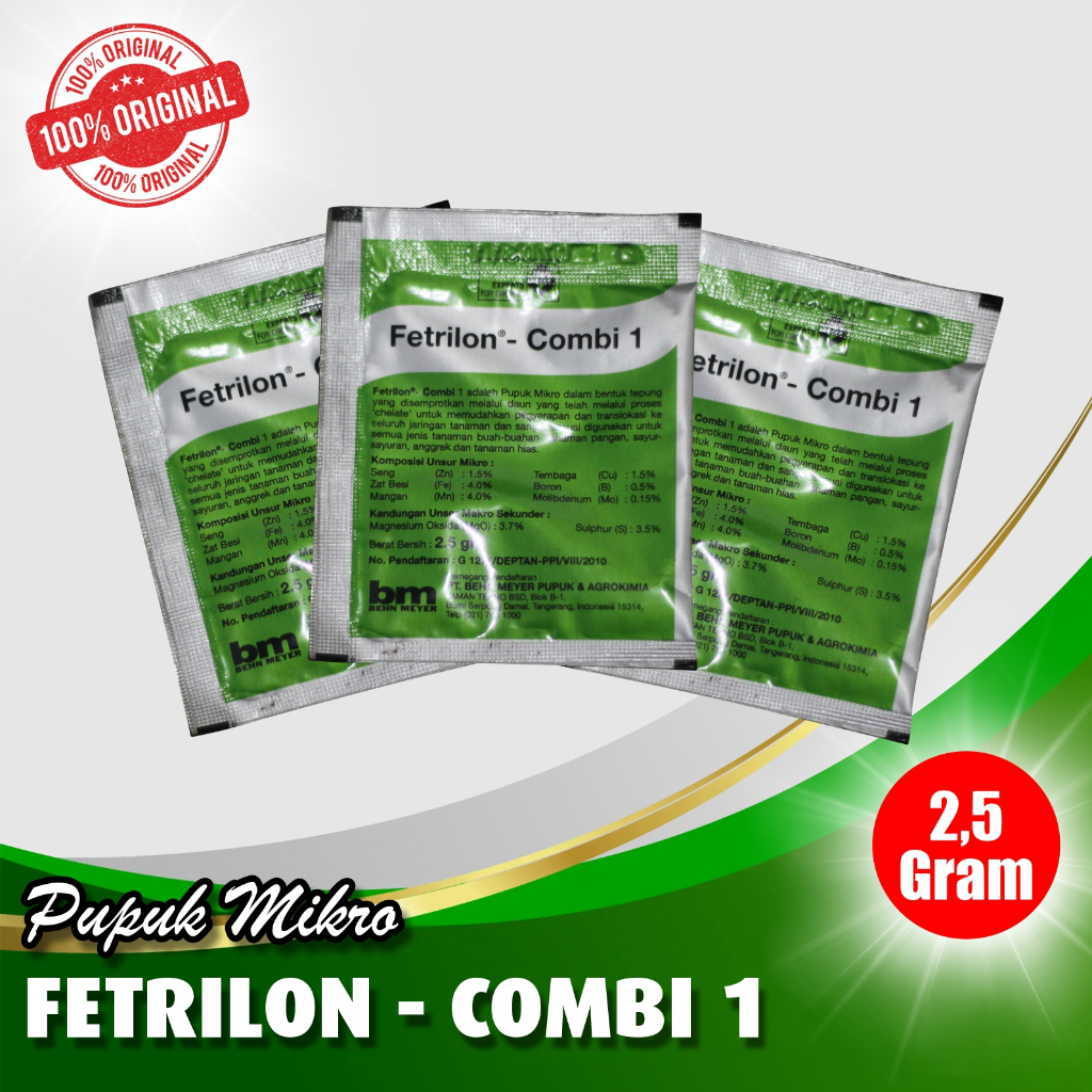 FETRILON COMBI / 2,5 Gram / Pupuk Mikro Tanaman / Behn Meyer