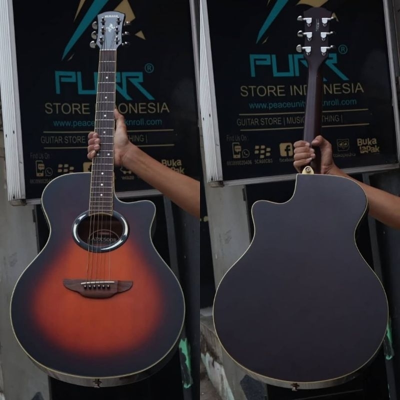GITAR AKUSTIK ELEKTRIK YAMAHA APX 500II OLD VIOLIN SUNBURST - 100% ORIGINAL