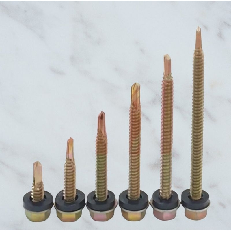 Baut Roofing Skrup Roofing 2cm 3cm 5cm 7cm 100pcs