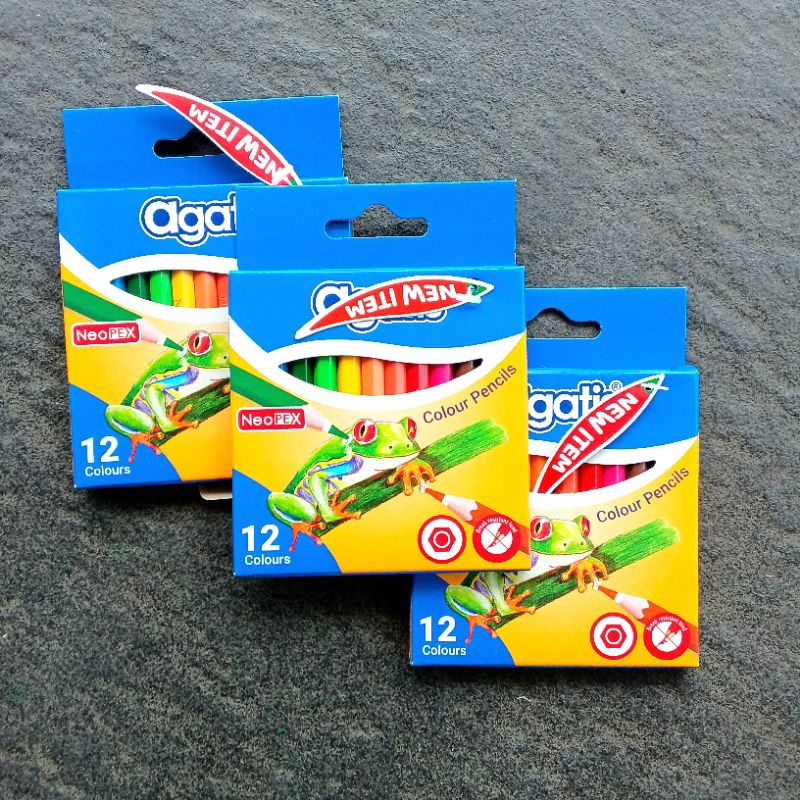 

Pensil Warna Colors Pencil Agatis Neopex 12 Warna Pendek ( Set ) [ Original ]
